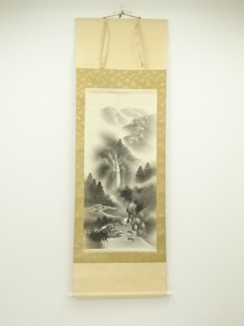 JAPANESE HANGING SCROLL / HAND PAINTED / LANDSCAPE